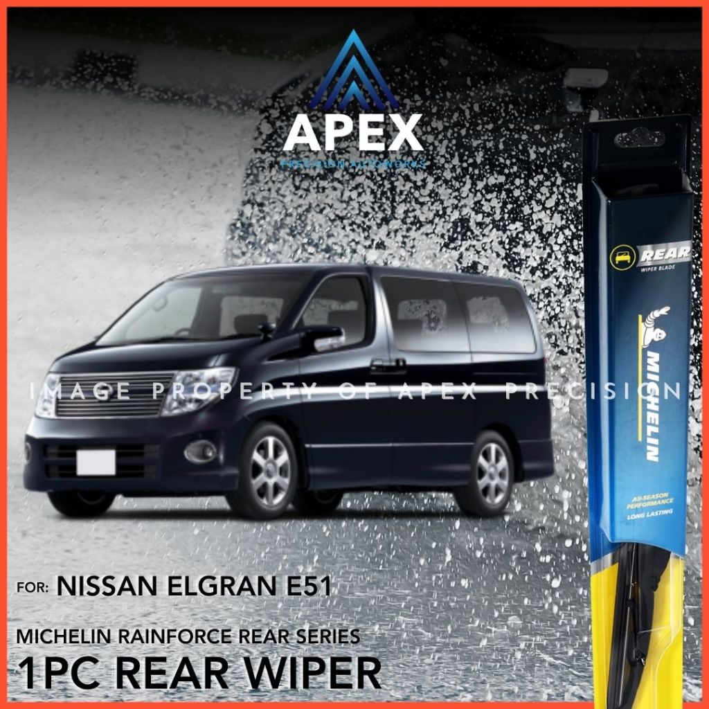 MICHELIN RAINFORCE HYBRID REAR WIPER - NISSAN ELGRAND E51