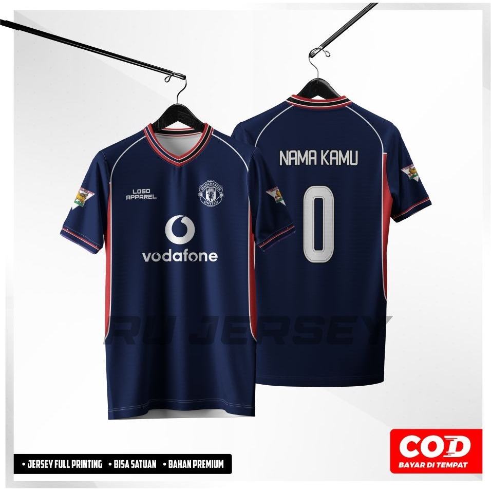 MU UTD 2000 เสื้อแข่งพิมพ์ลายเต็มตัว 3rd