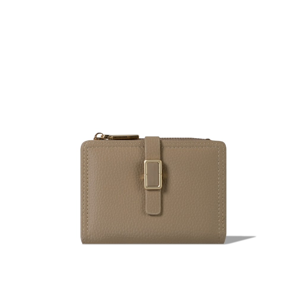 C2 Caroline Khaki Leather Wallet - กระเป๋าสตางค์หนังผู้หญิง