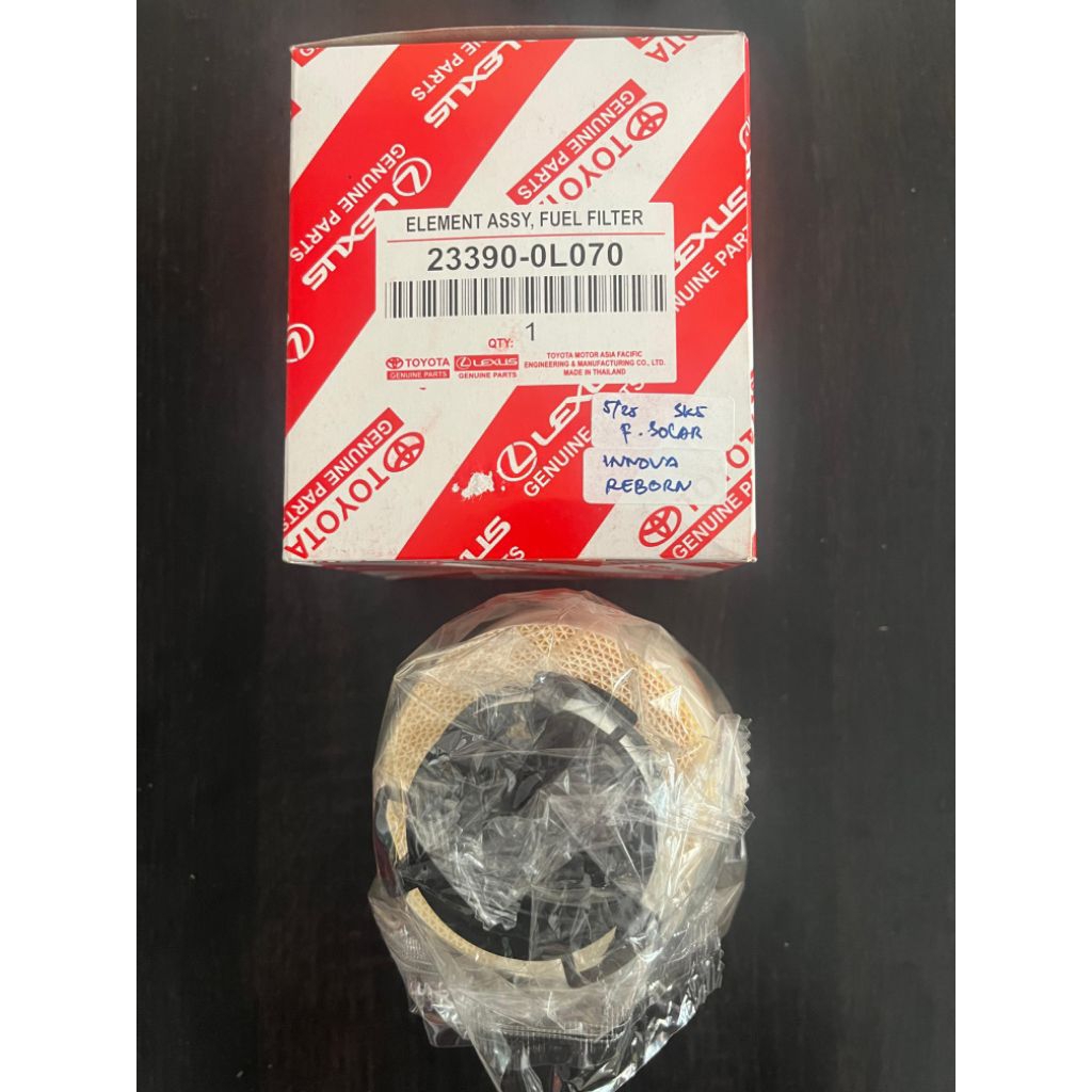 Original Toyota Innova Reborn 2.4 Diesel Diesel Diesel Filter Part 23390-0L070