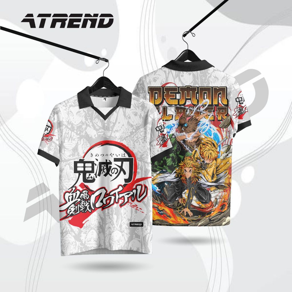 ATREND AT159 Retro Jersey Anime Character Demon Slayer Kimetsu no Yaiba Nezuko //