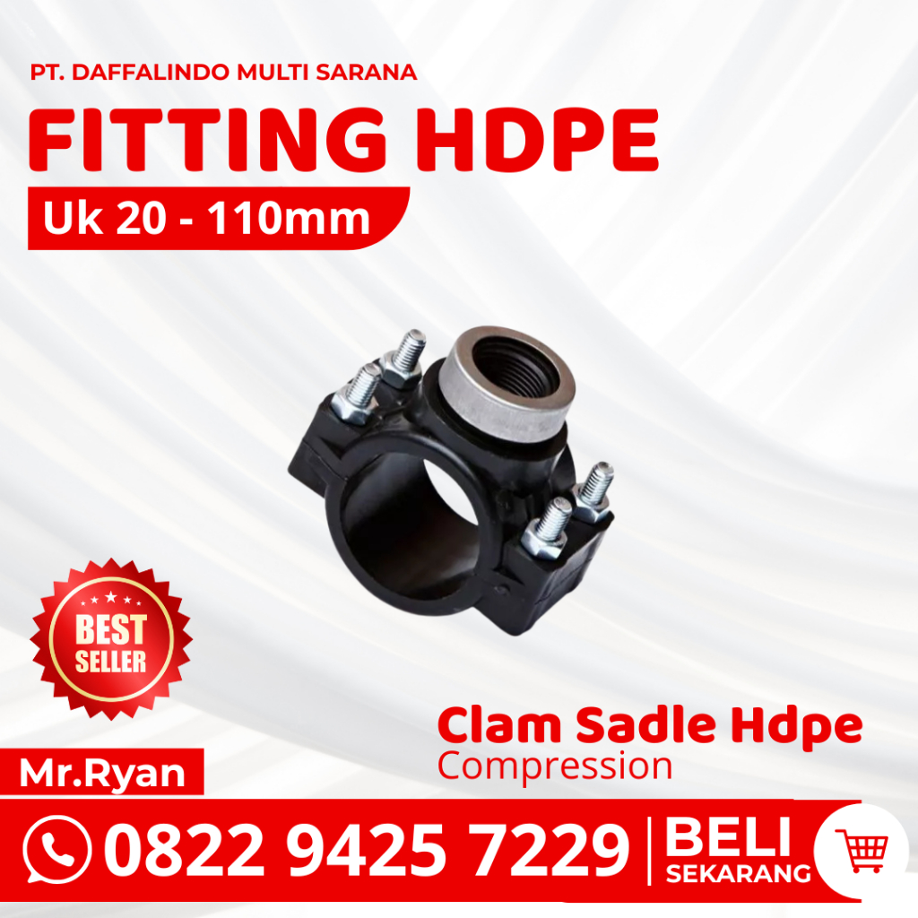 แคลมป์อาน PP Fitting Compression HDPE - เครื่องมือเชื่อมต่อท่อ HDPE