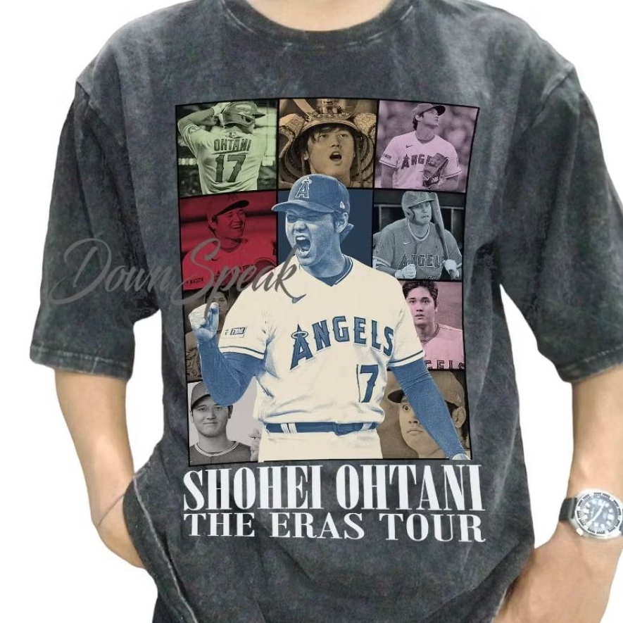 Shohei Ohtani Baseball Dodgers Player The Eras Tour Vintage Wash เสื้อยืด/เสื้อยืด MLB Baseball Shoh
