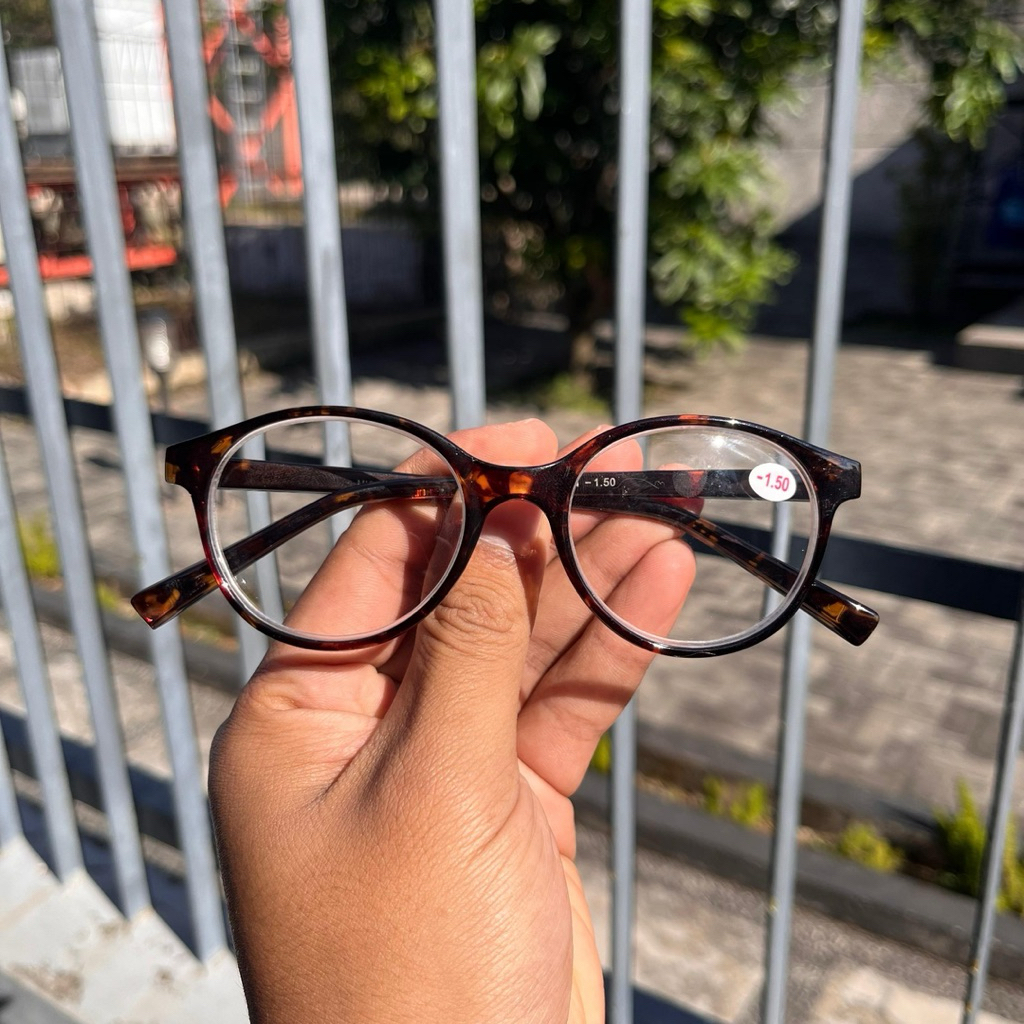 LEOPARD FRAME MINUS GLASSES - NEAR-SIGHTEDNESS - KT419