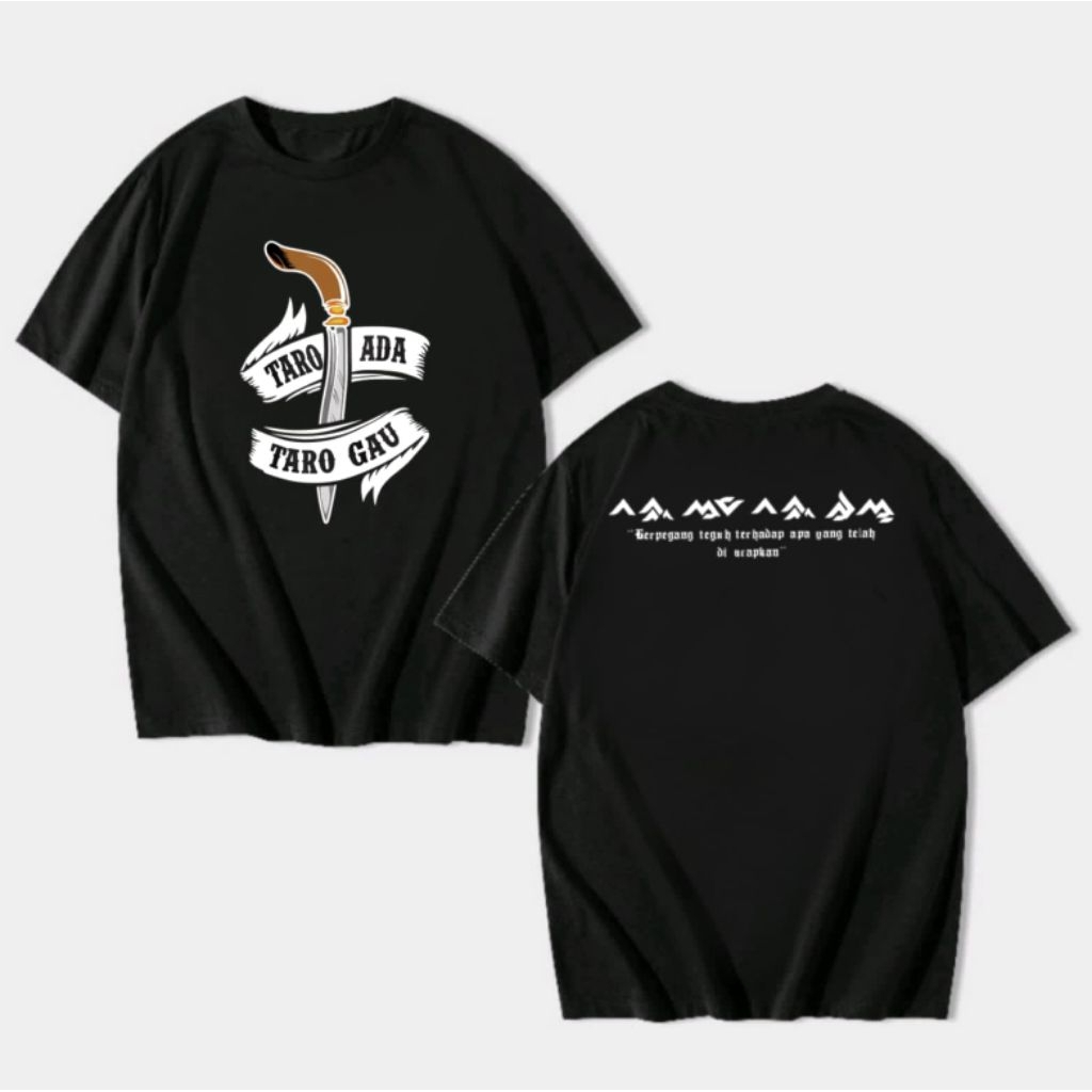 เสื้อยืด BUGIS TARO WITH TARO GAU MODEL BA DIK