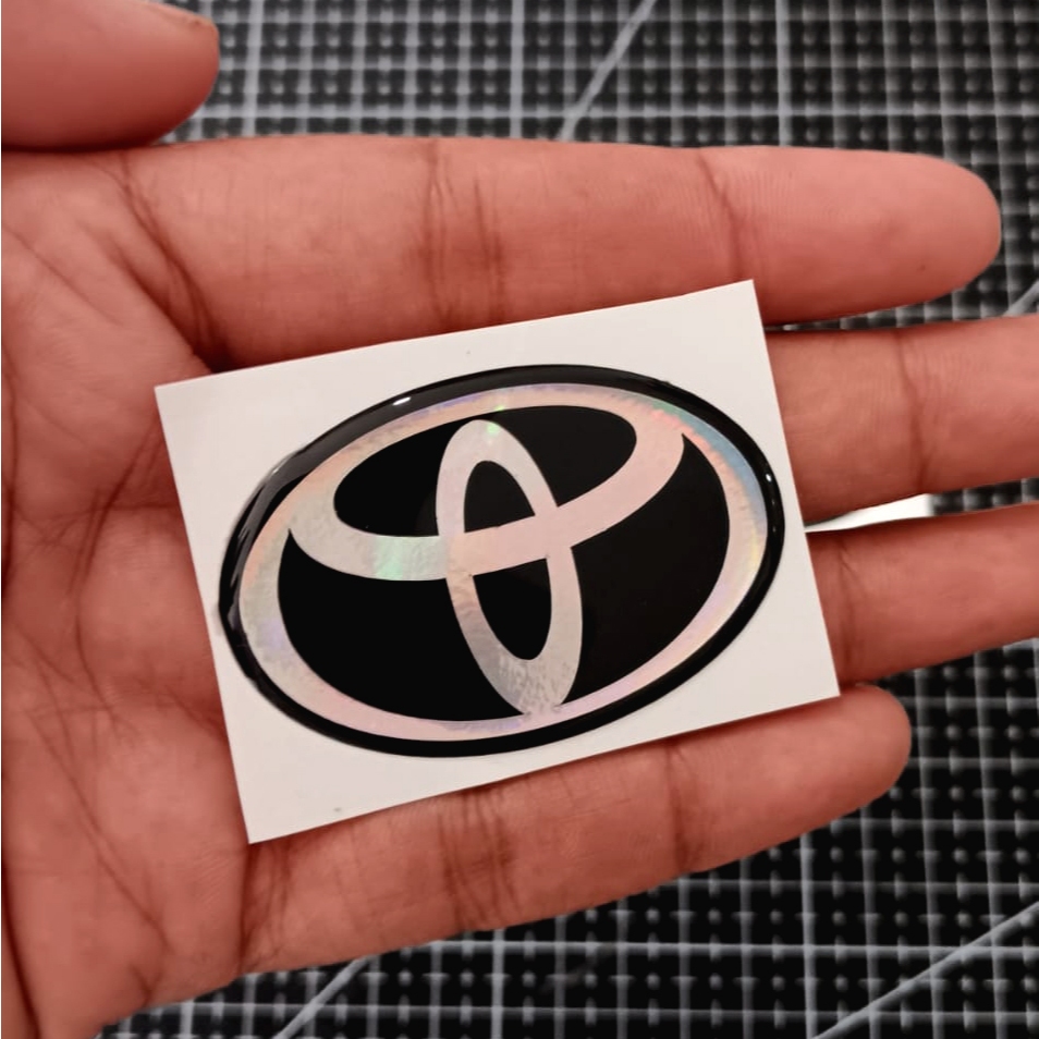 สติ๊กเกอร์ TOYOTA LOGO RESIN RAISED สําหรับ TOYOTA AVANZA, AVANZA VELOZ, RUSH, ALL NEW AGYA, CALYA C