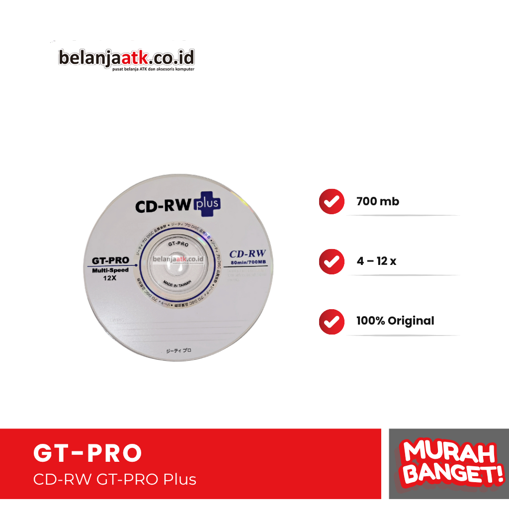 CD-RW GT-PRO Plus / เทปเปล่า