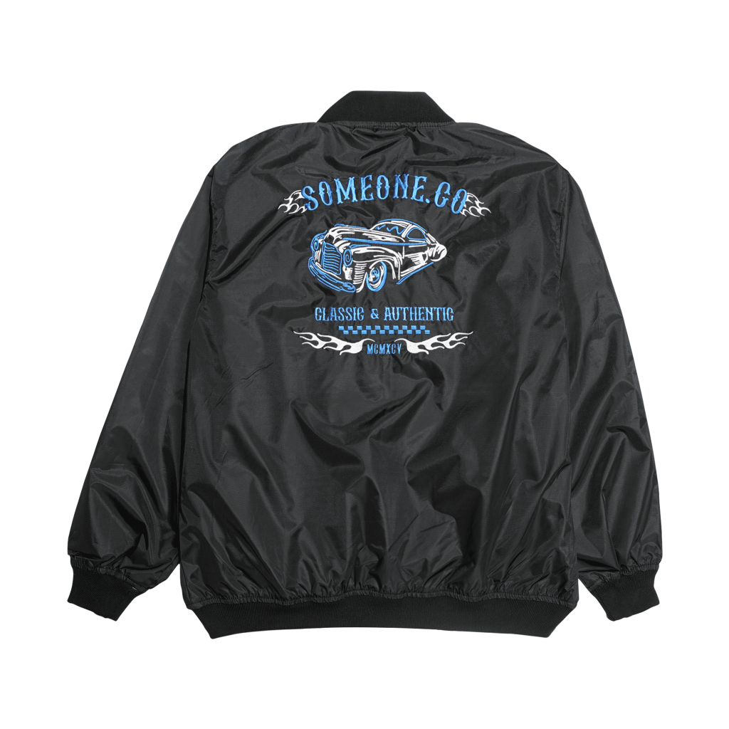 Someone Bomber Jacket 012B Chevy Blues Black