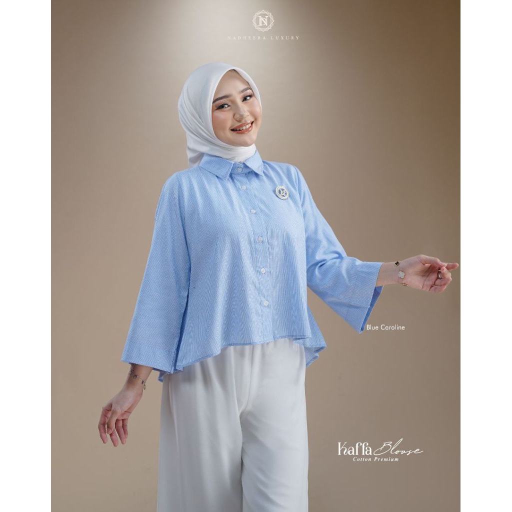 ใหม่ล่าสุด KAFFA BLOUSE SERIES NADHEERA LUXURY ชุดวิทยาลัยรายวัน