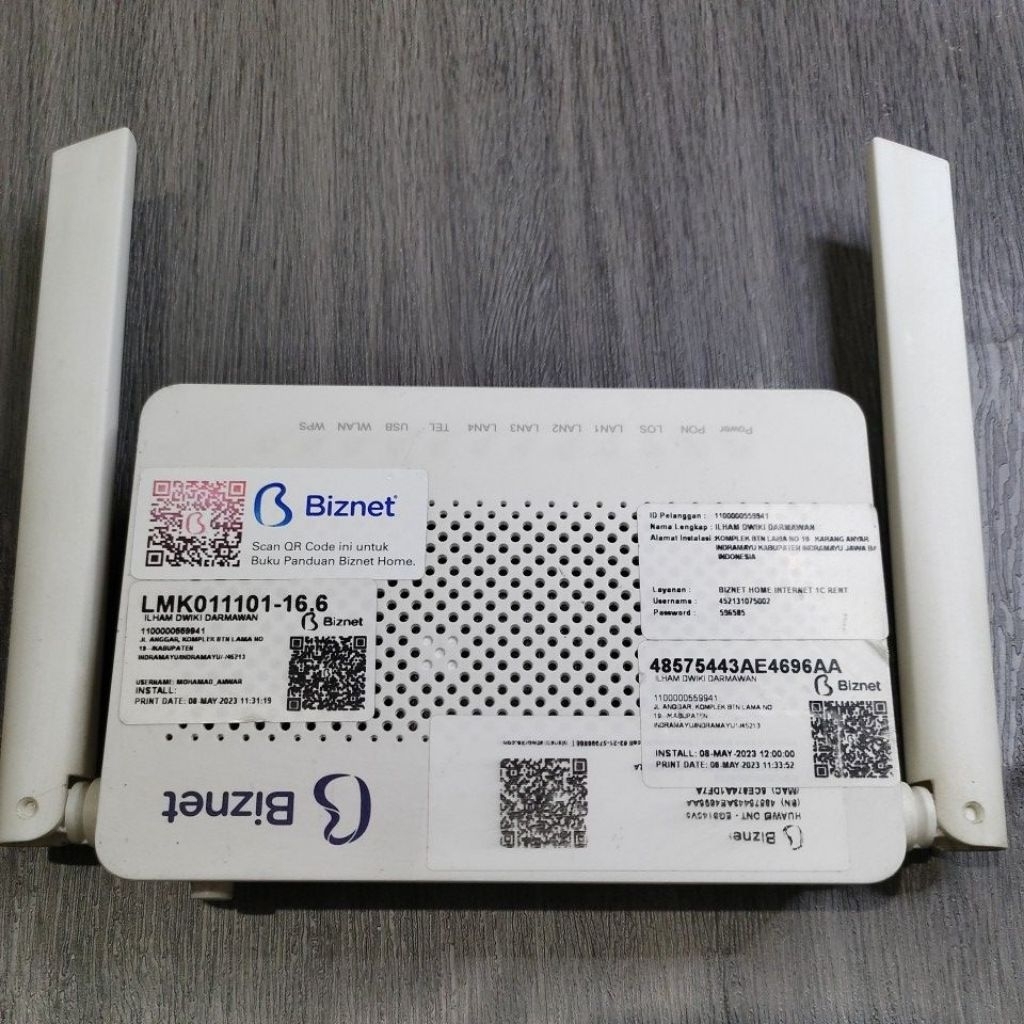 Huawei HG8145V5 GPON เราเตอร์ Wi-Fi พอร์ตสีน้ําเงิน