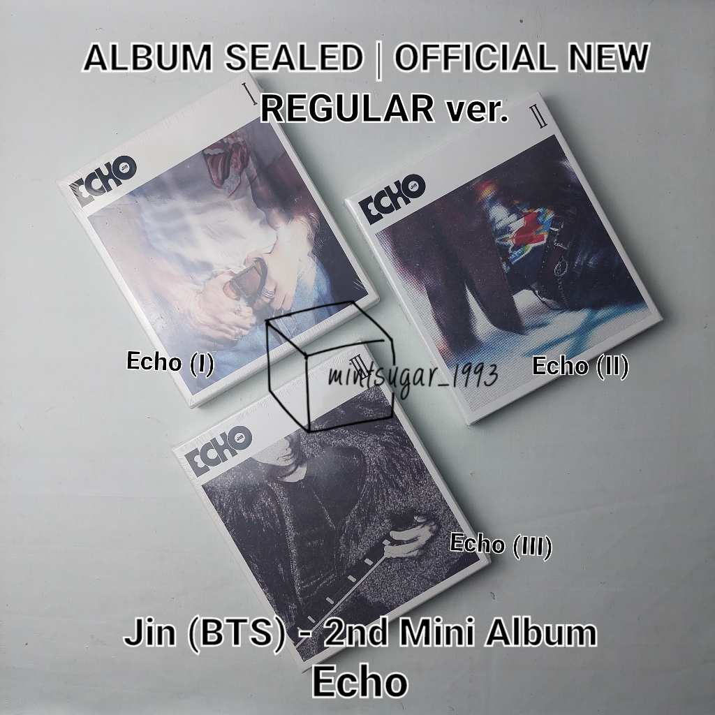 [READY SEALED OFFICIAL NEW ] Jin ( BTS ) - Mini Album [ Echo ] ( Regular / Standard / Photobook ver 