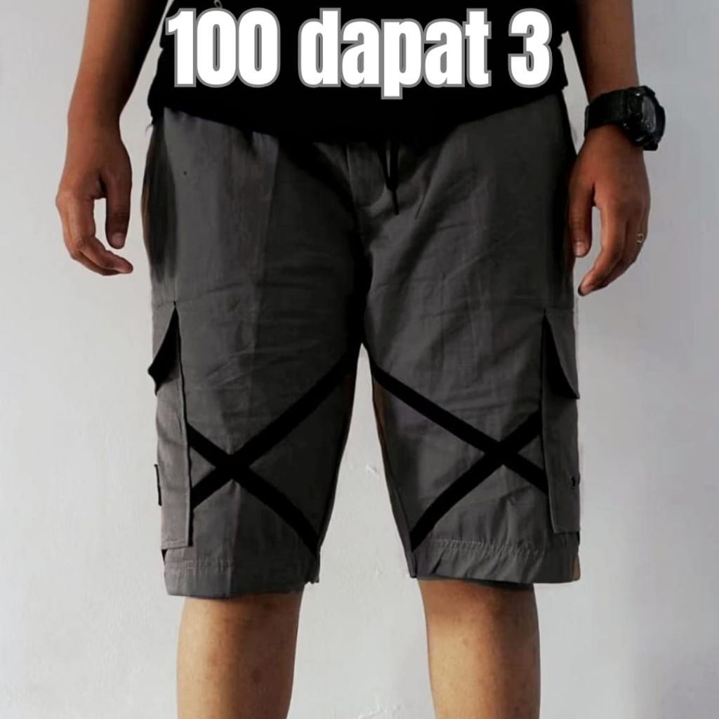 100 THOUSAND GET 3 PCS Mens Cargo Shorts Cargo Pants