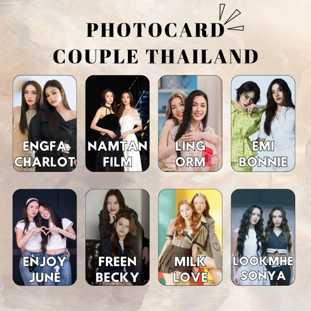 Photocard Couple Actress Thailand Selca Actress Gmmtv Idol Factory CH3 ThaiGL CelekThai semanfilm,em
