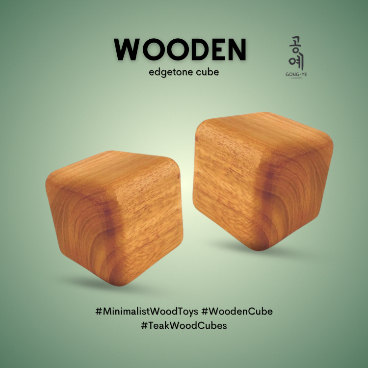 Edgetone Cube ของเล่นไม้ไม้ Cube ของเล่น Edgetone Cube ของเล่นไม้บล็อกไม้ Prop