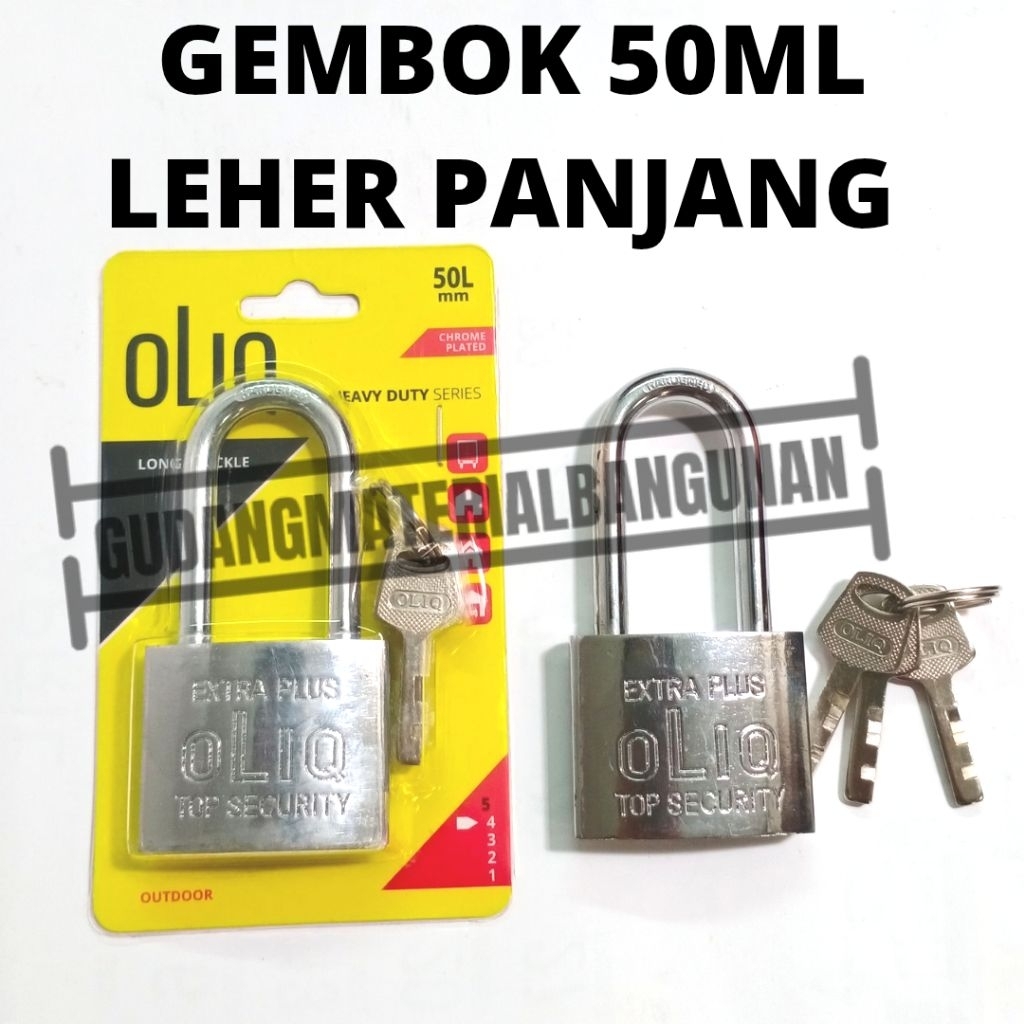 กุญแจคอยาว 50 มม. 50 มม.L oliq ysk grt