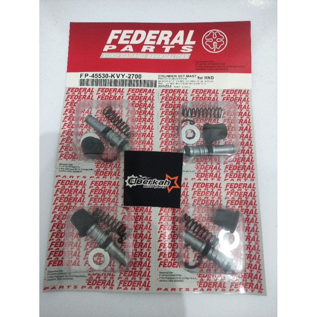 Federal KVY ซีลหลักเบรคหน้าสําหรับบีท, Vario, Vario 125, spacy, scoopy FP-45530-KVY-2700