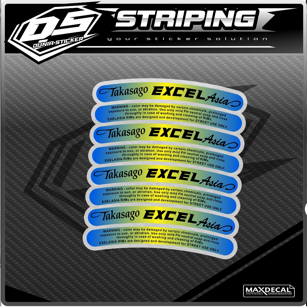 01 COOL GRAIN RIM STICKER PACK/MOTORCYCLE RIM STICKER ETC.