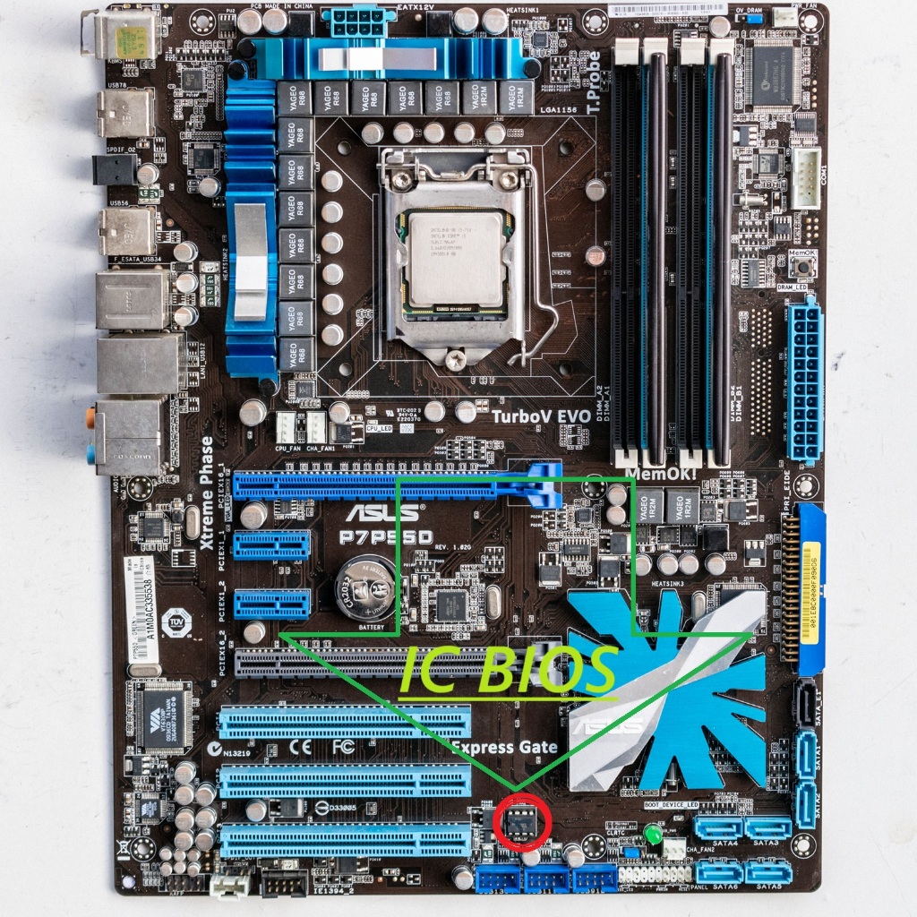 ไอซี BIOS Asus P7P55D