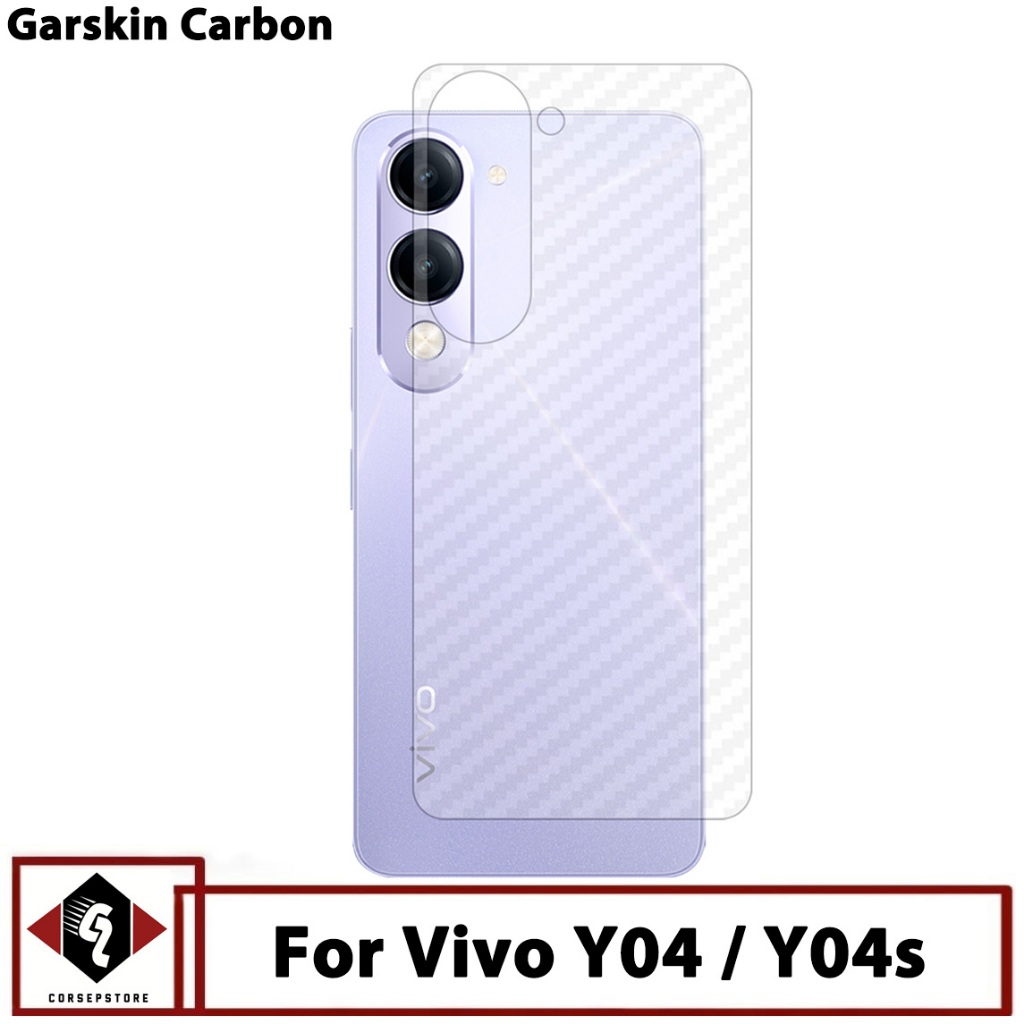 Garskin Vivo Y04 / Y04S สกินคาร์บอน ไฮโดรเจล