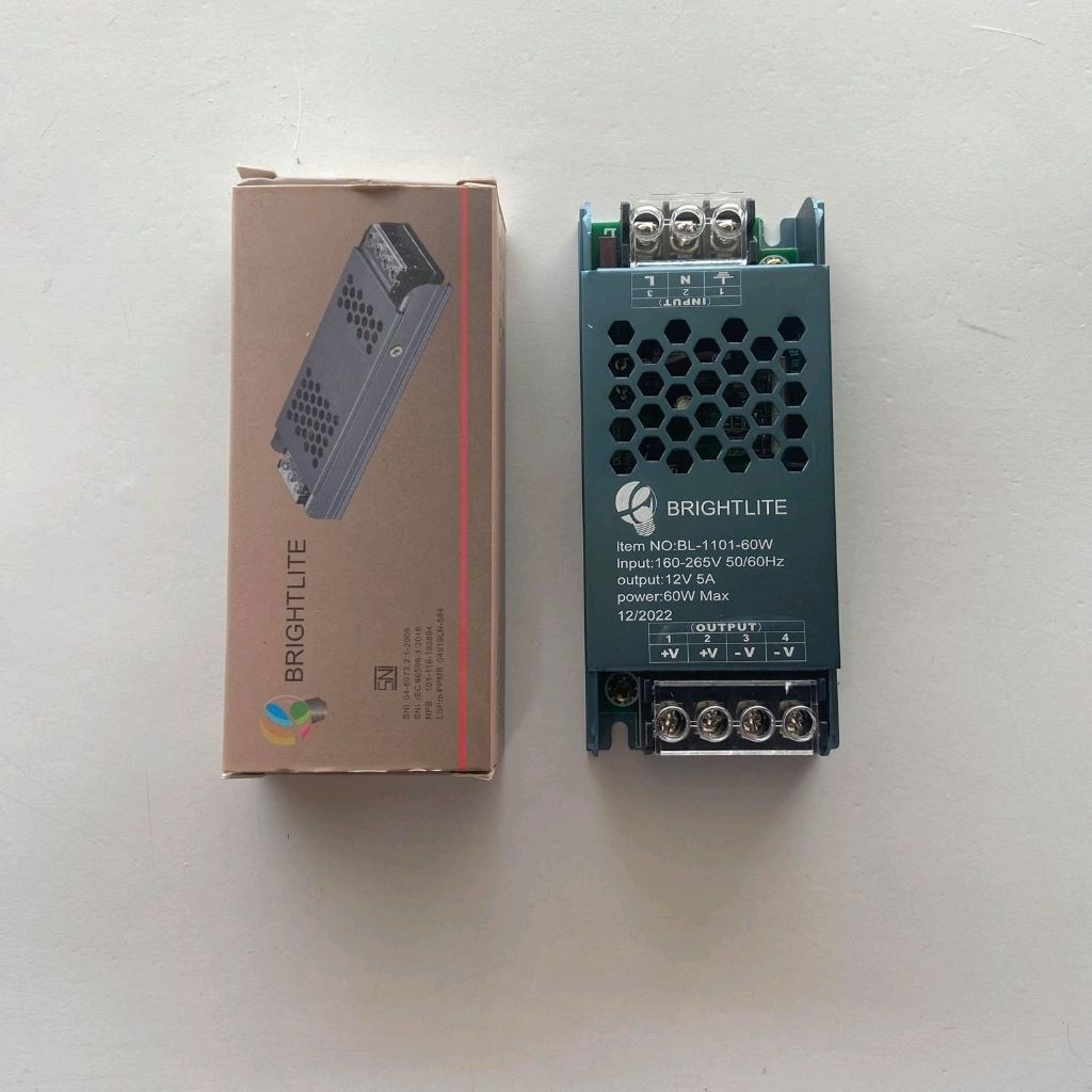 BRIGHTLITE BL-1101-60W 5A 12V 60W TRAVO ADAPTER