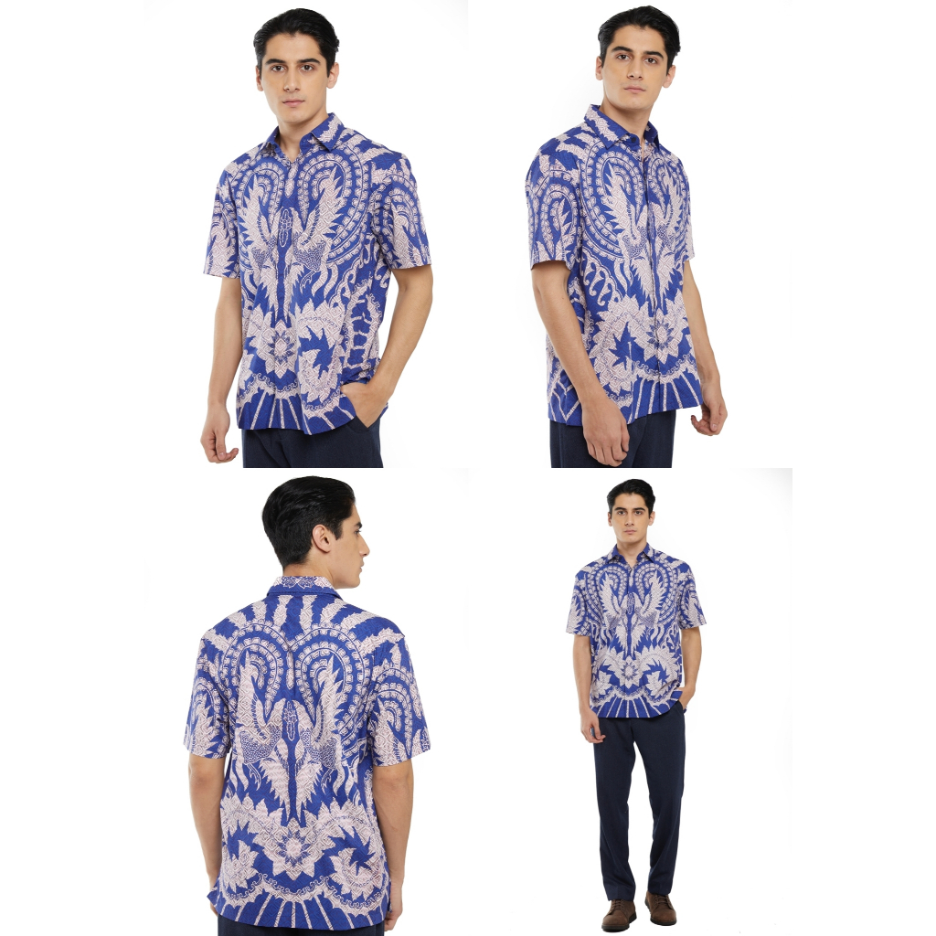 Pradawita Batik Short Sleeve Regular Fit Basic 2B-Blue