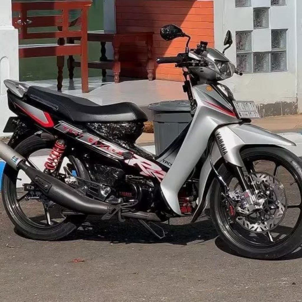 Striping Sticker Polet Motorcycle List Yamaha F1ZR fizr fiz f1 zr 2001 Black Silver List body