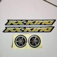 Yamaha RX KING Gold Emblem Logo Striping Sticker / RX King Emblem