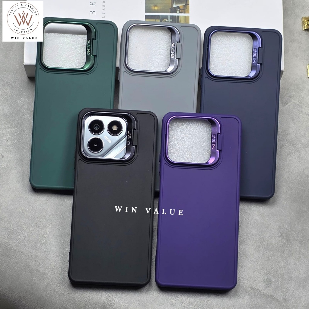 Tecno Pova 7 4GกรณีTecno Pova 7 5G Tecno Pova 7 Pro Tecno Pova 7 UltraกรณีสักหลาดยืนMacaronแหวนกล้อง