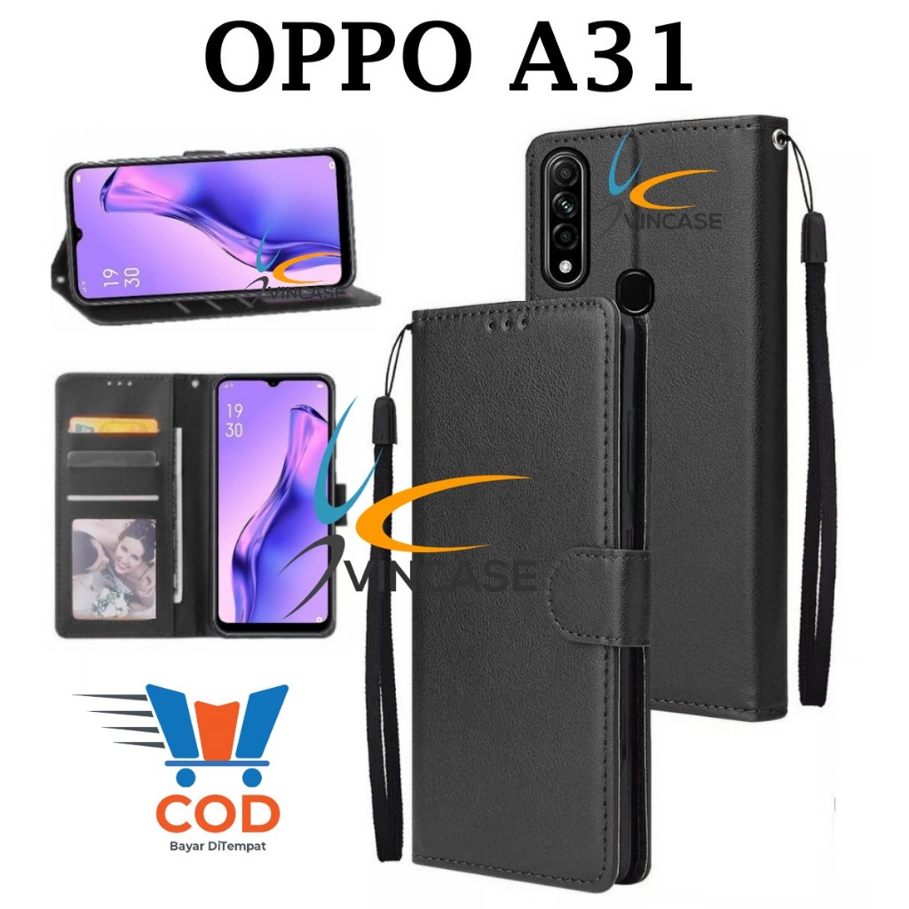 OPPO A31 FLIP LEATHER CASE PREMIUM - FLIP WALLET CASE LEATHER สําหรับ OPPO A31 - WALLET CASE | FLIP 