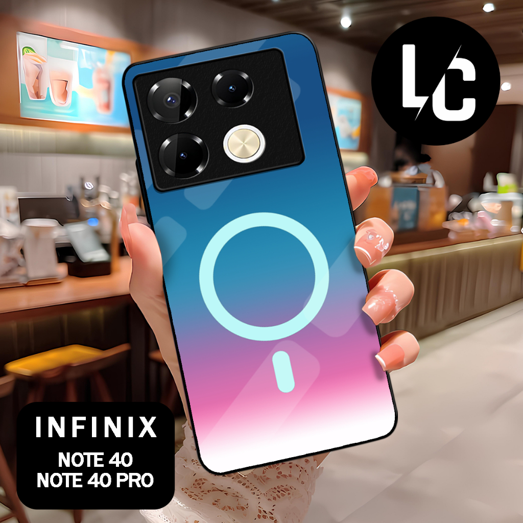 ( CA 19 ) Glossy Softcase สําหรับ infinix note 40 l note 40 pro l note 40 pro + plus l HOT 40 l HOT 