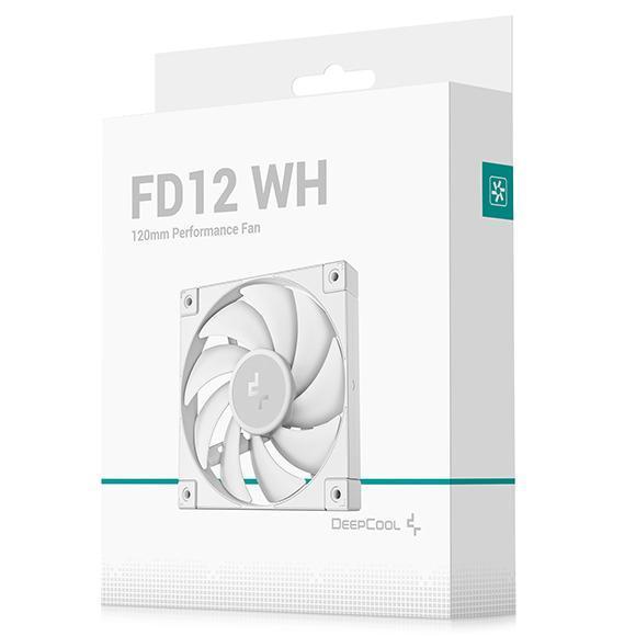 DEEPCOOL FD12 WHITE SINGLE FAN PACK 120MM พัดลมแคสติ้ง
