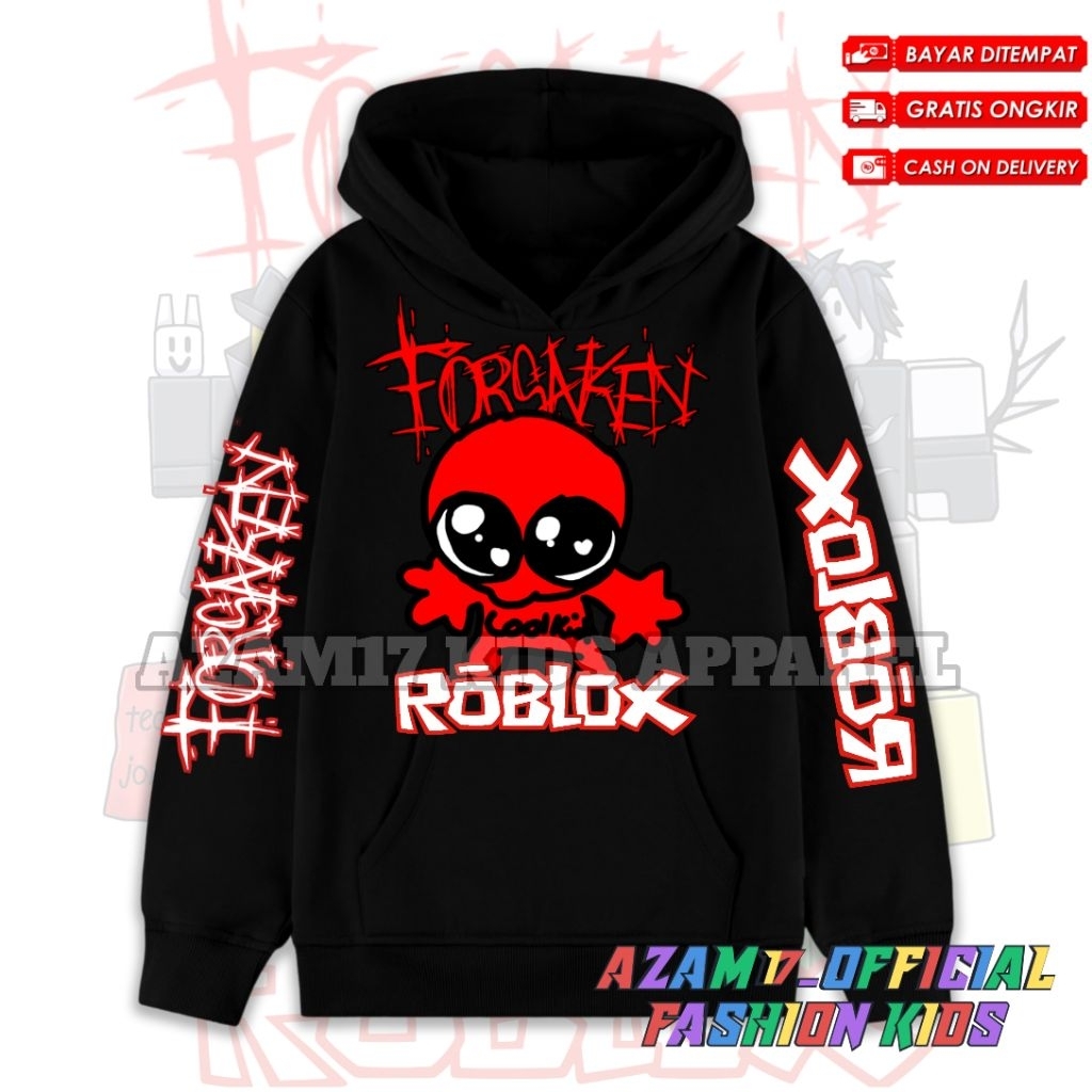Forsaken Roblox Coolkid เกมเด็ก Hoodie แจ็คเก็ตชื่อฟรี/Roblox Forsaken เกมเด็ก Hoodie เสื้อกันหนาว C