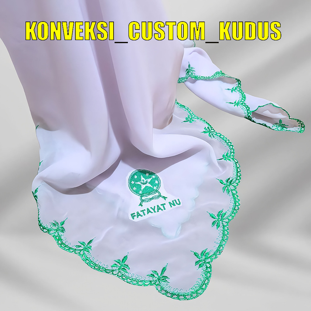 ฮิญาบปักสองด้าน / Fatayat NU Hijab / Muslimah Hijab / NU Hijab