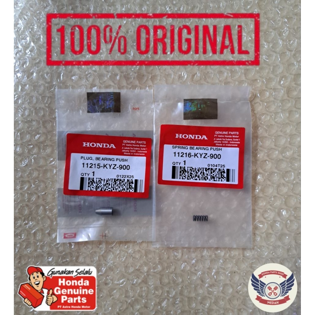 ปลั๊กหัวปากกา + สปริงดันแบริ่ง Retainer - Supra X 125 ฉีด FI K41, Supra X 125 Helm In, Blade 125 FI 