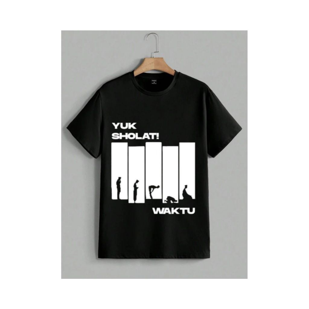 เสื้อยืด DISTRO " LETS PRAY! 5 ครั้ง " / เสื้อยืด ไม่จํากัดเพศ สีดํา