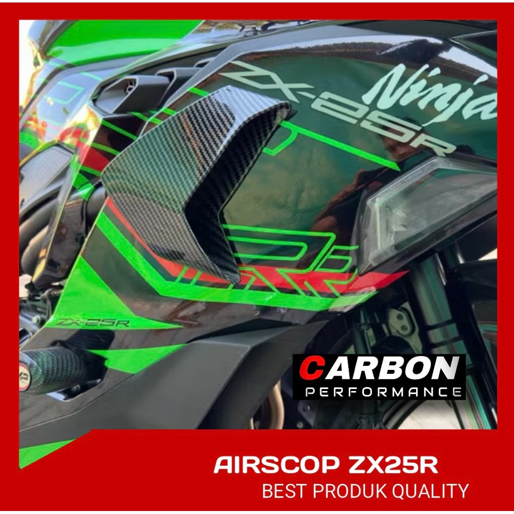 AIR FLOW CARBON AIR SET ซ้ายขวารุ่น ZX25 R UNIVERSAL ▪️Zx25r คาร์บอน air scoopy universal motor fairing air ตัก cbr r15 air soop gsx winglet cbr air winglet r15 คาร์บอน zx25 r15 v3 cbr 150 อุปกรณ์เสริมรถจักรยานยนต์ winglet