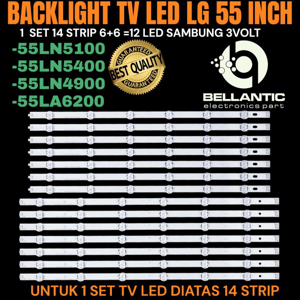 LG 55 INCH LED TV BACKLIGHT 55LN5100- 55LN4900- 55LN5400- 55LA6200 LG 55 INCH LED TV BACKLIGHT