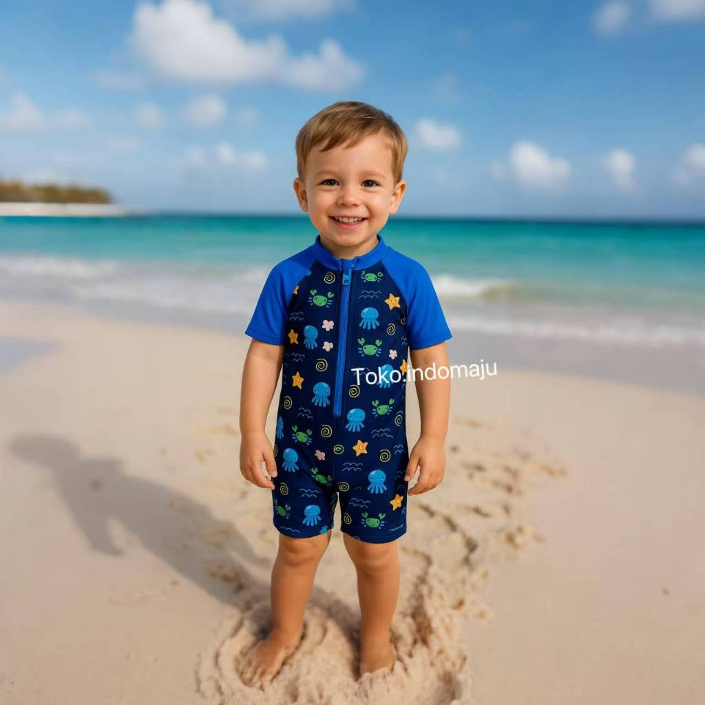 Y05-81 ชุดว่ายน้ําเด็ก unisex สําหรับเด็กชายและเด็กหญิงวันพีช