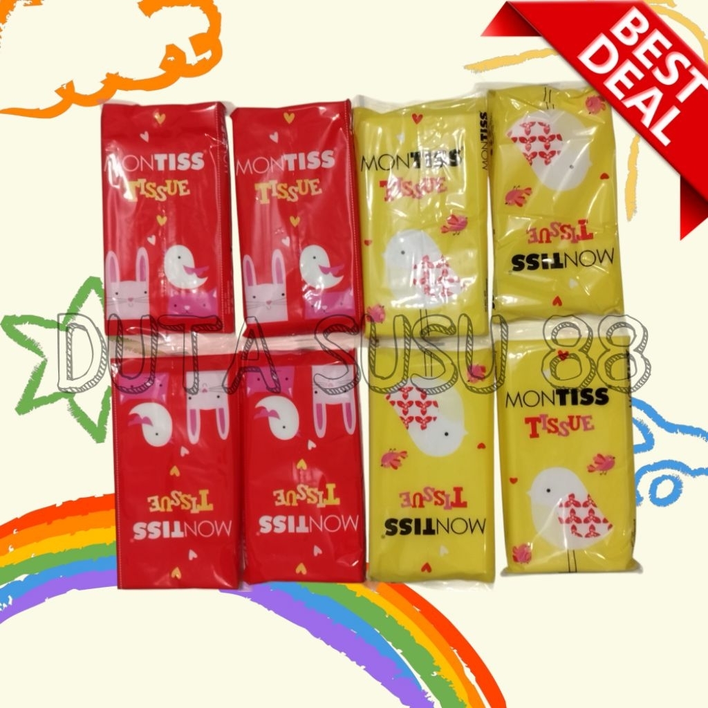 Montis Tissue 8Pack x 50s กระดาษเช็ดหน้า