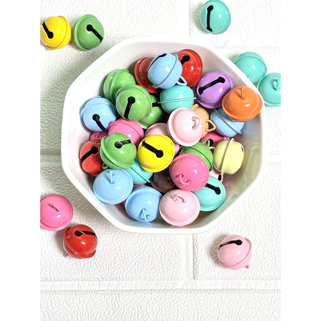 GANTUNGAN [18Gram] พวงกุญแจกระดิ่ง/โคลนสีสันสดใส 22 มม.