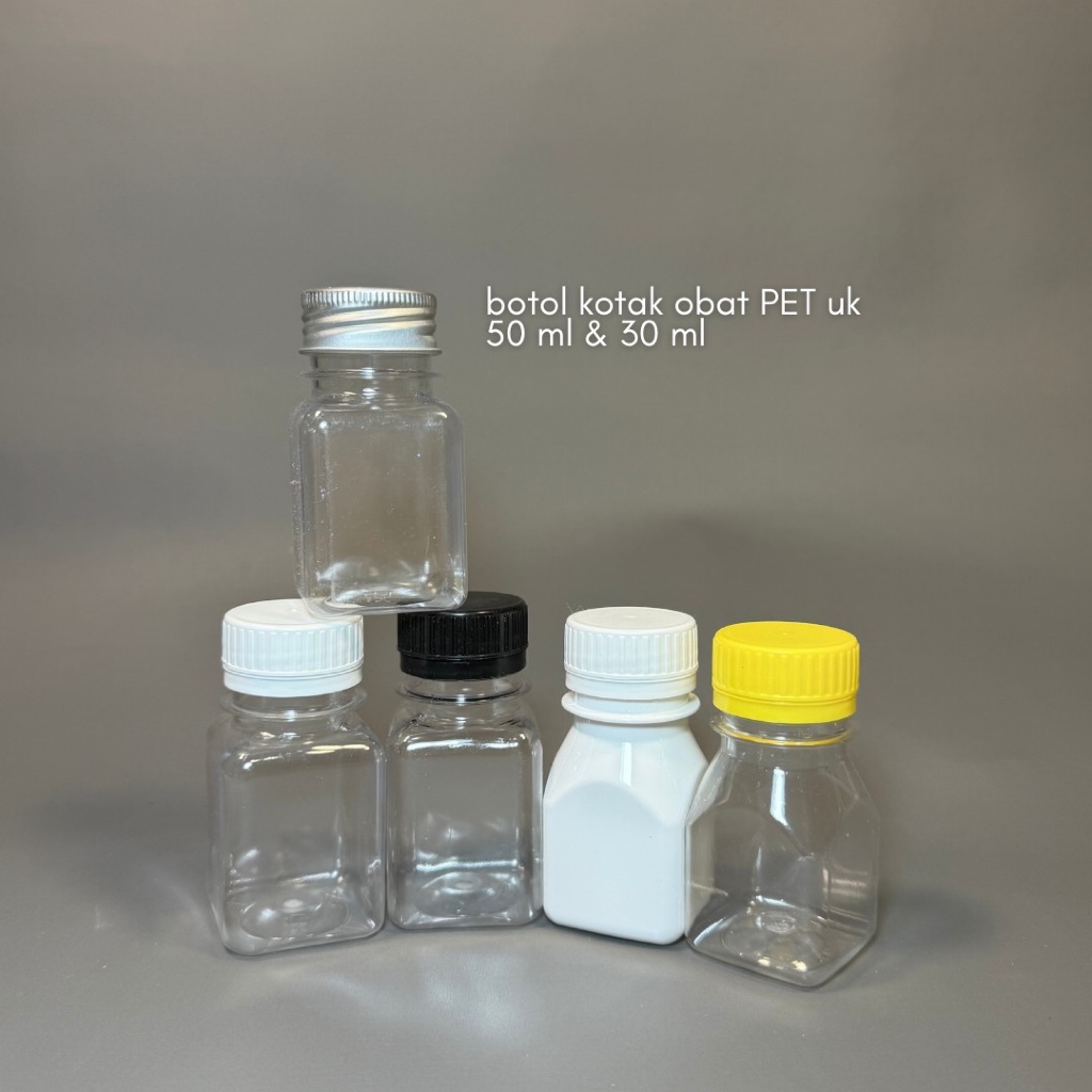 ขวดกล่องยา PET ขนาด 30 ml & 50 ml
