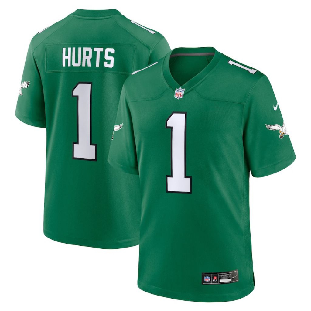 NFL Jalen Hurtz Kelly Green Jersey เสื้อแข่งผู้ชายและผู้หญิงล่าสุด
