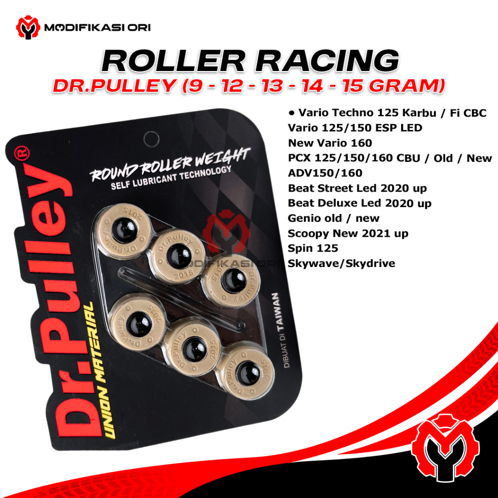 Roller Dr Pulley Racing Roller Racing beat Roller Racing vario 125 DR รอกขอการปรับเปลี่ยนเดิม