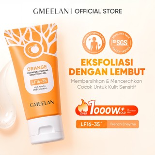GMEELAN 2PCS Orange Exfoliating Gel 50g Pengelupasan Kulit Peeling Blackhead Remova Eksfoliasi Wajah Mengangkat Sel Kulit Mati Peeling Face Skincare BPOM
