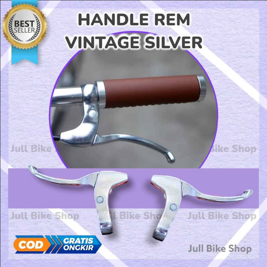 FULL ALLOY inter เบรคคันโยกสีดําหรือเงินพับ mtb fixie vintage classic จักรยานเบรค Handle