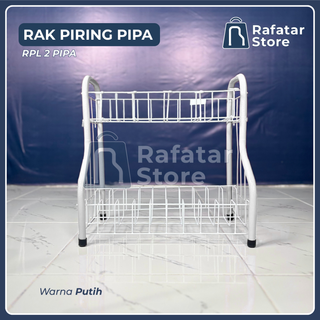 2-PIPE DISH RACK // 2-PIPE RPL // 2-TIER MINI SINK DISH RACK // DISH AND GLASS RACK