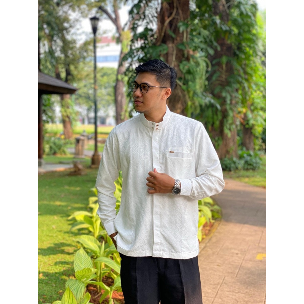 เคมโกะ AFFAN | เสื้อเชิ้ต Jaguar Premium / Kemko Mens Koko – แขนยาวสําหรับเหตุการณ์และบูชา