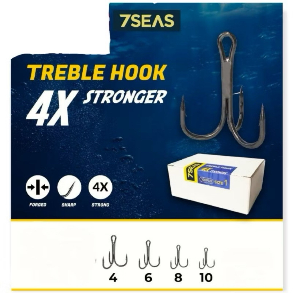 Treble Hook 7 Seas 4X Strong (ขายปลีก)