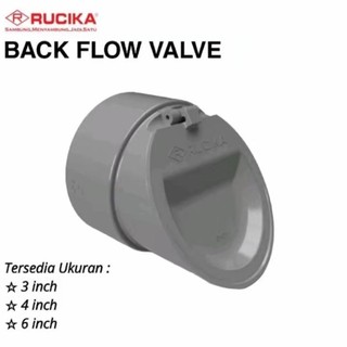 Backflow Valve PVC Rucika 3 inch Penutup Saluran Pembuangan Pipa PVC 3" Anti Bau, Anti Tikus, Serangga dan Ular