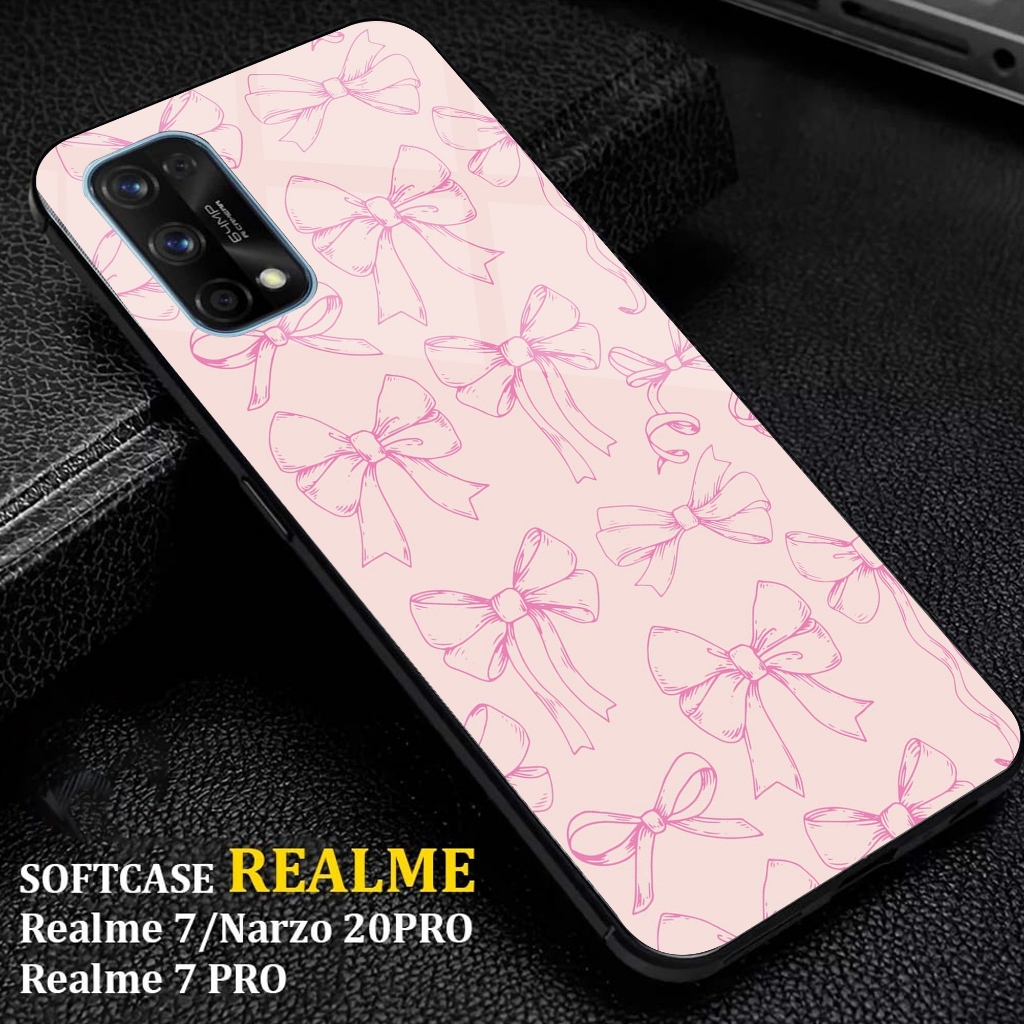 HP Realme 7 Auto Case Motif [COQUETTE RIBBON] เคส Realme 7 ล่าสุดเคสโทรศัพท์ Softcase Glossy Hardcas